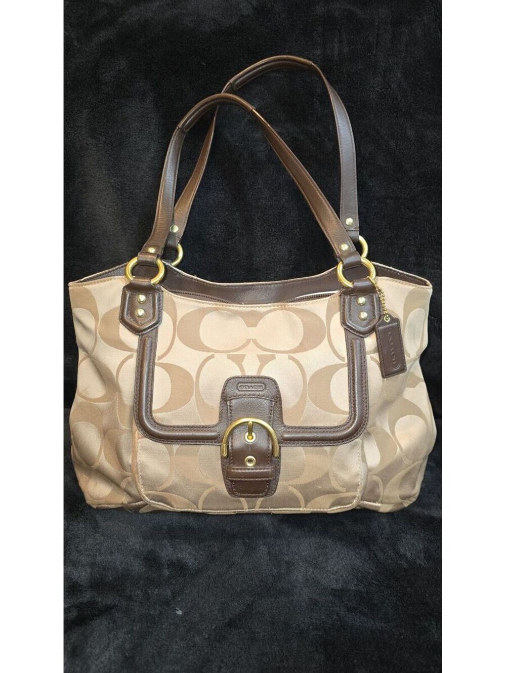 36. Coach 2013 Campbell Signature Belle Carryall